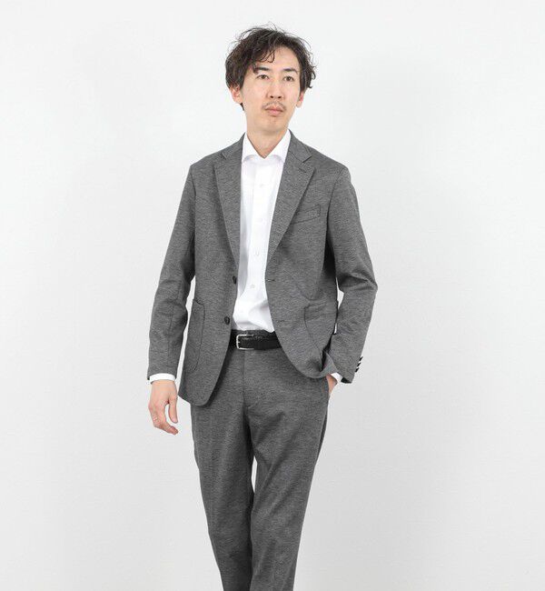 NOLLEY'S goodman「《ビジカジ/セットアップ対応》シャークジャージ イージーJK 26SS」|テーラードジャケット|