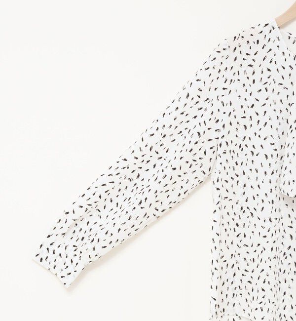 NOLLEY'S sophi「ウォッシャブルファンクショナルジョーゼットプリントタックフレアーブラウス」|シャツ・ブラウス|