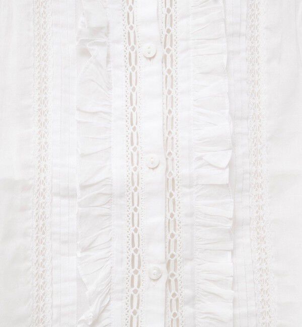 NOLLEY'S sophi「【MARILYN MOON】sheer starched cotton lace frilled ブラウス」|シャツ・ブラウス|