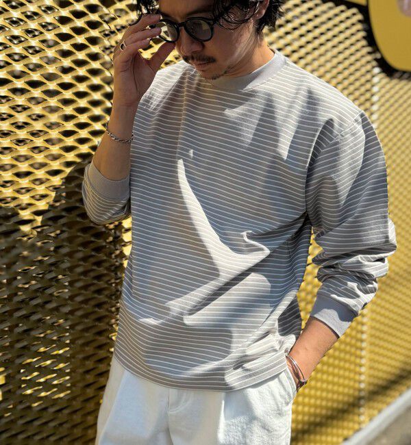 NOLLEY'S goodman「シルケットボーダーロンＴ 26SS」|Tシャツ・カットソー|