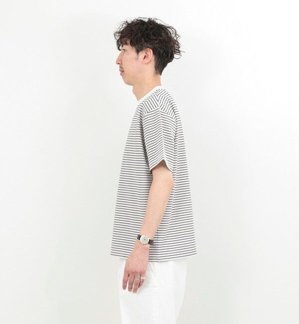 NOLLEY'S goodman「シルケットボーダーTシャツ / クルーネック / 26SS」|Tシャツ・カットソー|
