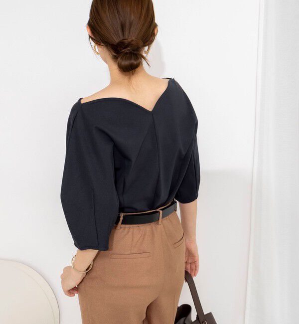 NOLLEY'S「【WEB限定】ウォッシャブルハートネックカットソー」|Tシャツ・カットソー|