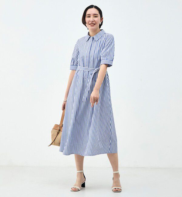 NOLLEY'S「ウォッシャブルAラインタックワンピース」|ワンピース|