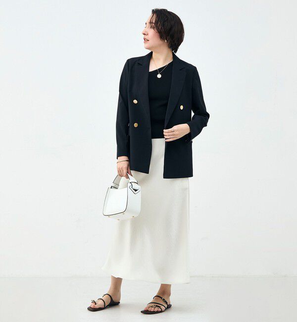 NOLLEY'S「ウォッシャブル麻調スラブWジャケット」|テーラードジャケット|