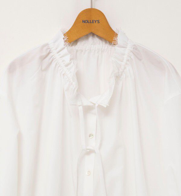 NOLLEY'S「ウォッシャブルフリル襟ブラウス」|シャツ・ブラウス|