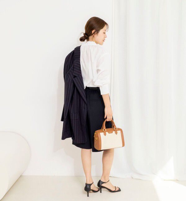 NOLLEY'S「ウォッシャブルフリル襟ブラウス」|シャツ・ブラウス|