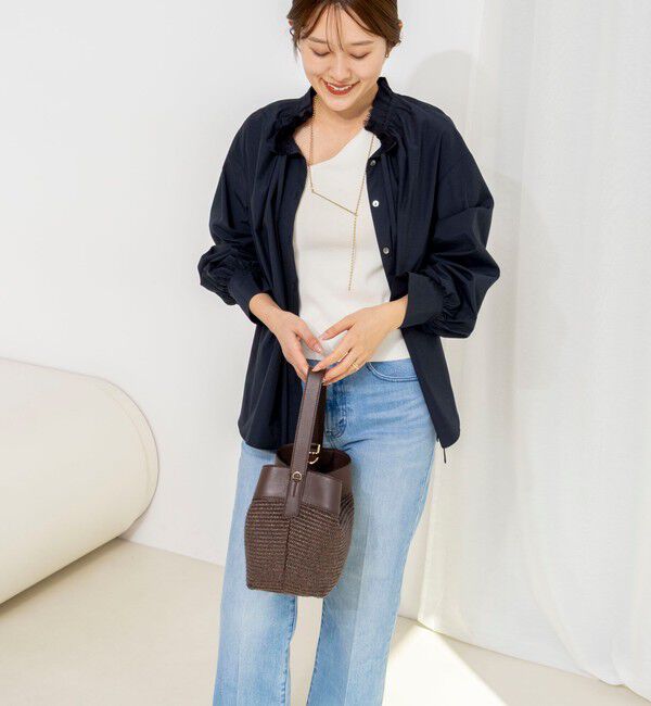 NOLLEY'S「ウォッシャブルフリル襟ブラウス」|シャツ・ブラウス|