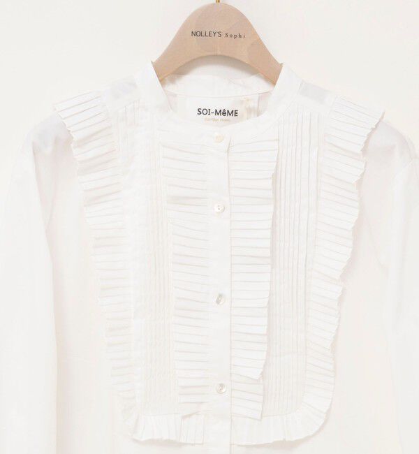 NOLLEY'S sophi「【MARILYN MOON/マリリーンムーン】tuck pleats jabot blouse」|シャツ・ブラウス|