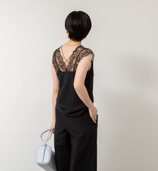 NOLLEY'S sophi「ウォッシャブルVIN-SATIN WITH LACE CAMI」|シャツ・ブラウス|