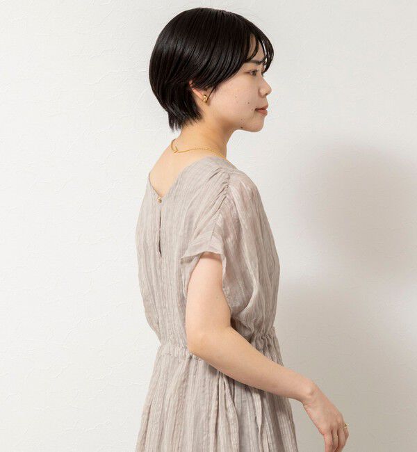 NOLLEY'S「【WEB限定】ウォッシャブルシアーチェックワンピース」|ワンピース|