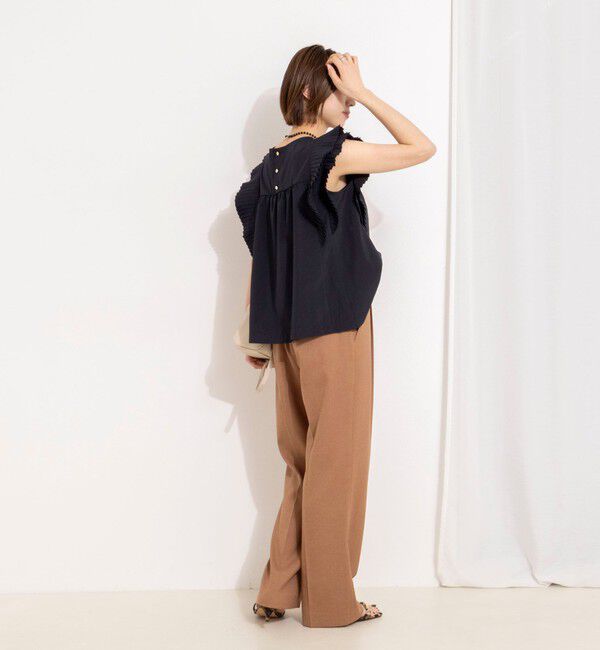 NOLLEY'S「ウォッシャブル高機能袖プリーツブラウス」|シャツ・ブラウス|