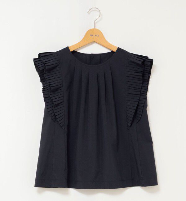 NOLLEY'S「ウォッシャブル高機能袖プリーツブラウス」|シャツ・ブラウス|