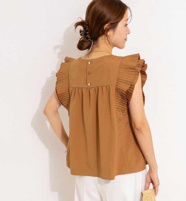 NOLLEY'S「ウォッシャブル高機能袖プリーツブラウス」|シャツ・ブラウス|