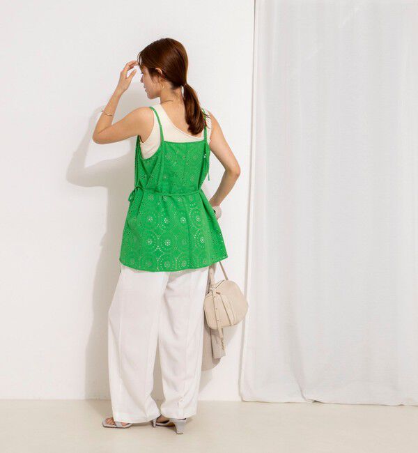 NOLLEY'S「ウォッシャブルレースキャミチュニック」|キャミソール|