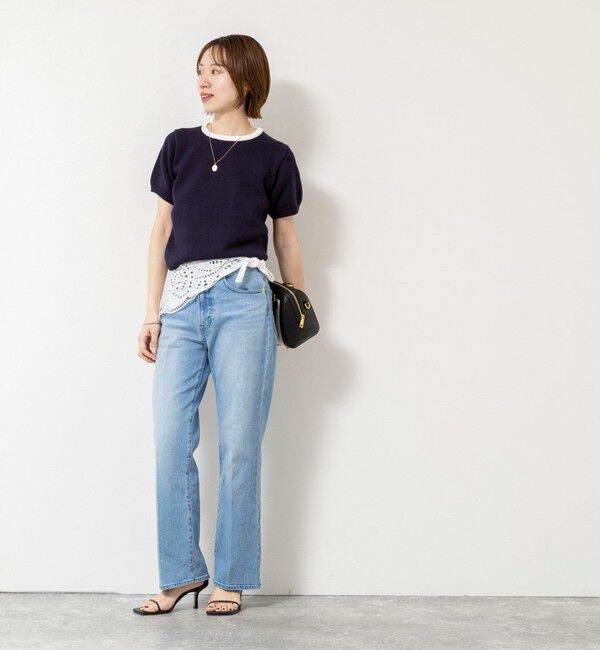 NOLLEY'S sophi「【PROTAGONISTA/プロタゴニスタ】トライアングルレーススカーフ」|ストール|