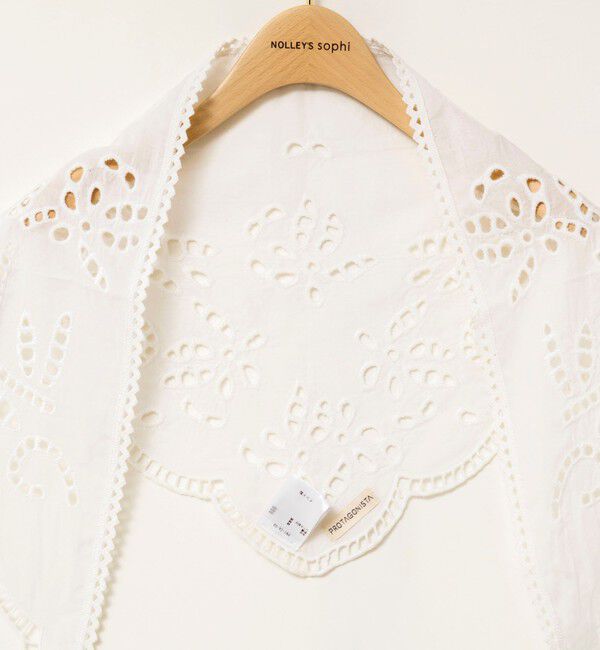 NOLLEY'S sophi「【PROTAGONISTA/プロタゴニスタ】トライアングルレーススカーフ」|ストール|