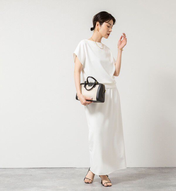 NOLLEY'S sophi「《セットアップ対応》ウォッシャブルマルチファンクションボートネックプルオーバー」|Tシャツ・カットソー|