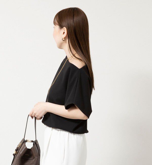 NOLLEY'S sophi「《セットアップ対応》ウォッシャブルマルチファンクションボートネックプルオーバー」|Tシャツ・カットソー|