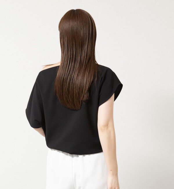 NOLLEY'S sophi「《セットアップ対応》ウォッシャブルマルチファンクションボートネックプルオーバー」|Tシャツ・カットソー|