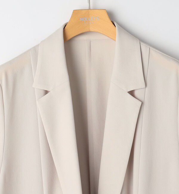 NOLLEY'S sophi「《セットアップ対応》ウォッシャブルエアリージョーゼットドレープライトジャケット」|テーラードジャケット|