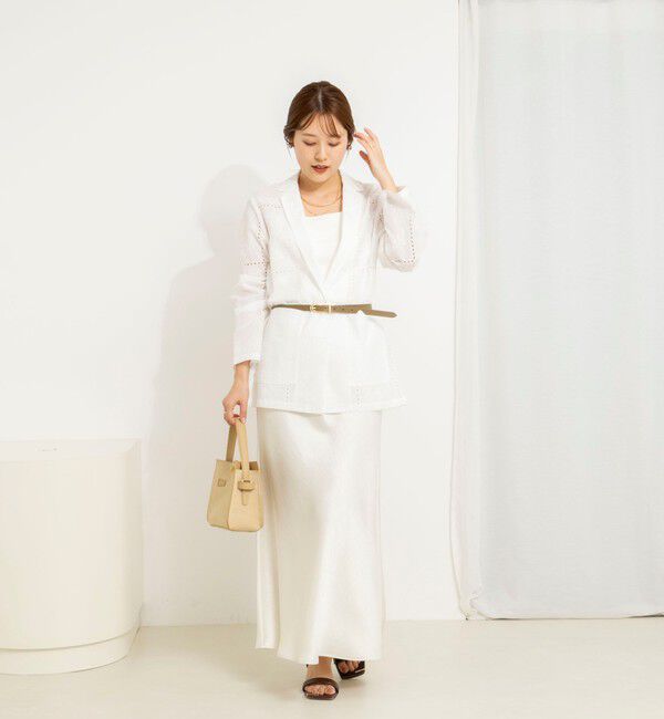 NOLLEY'S「ウォッシャブルレースジャケット」|テーラードジャケット|