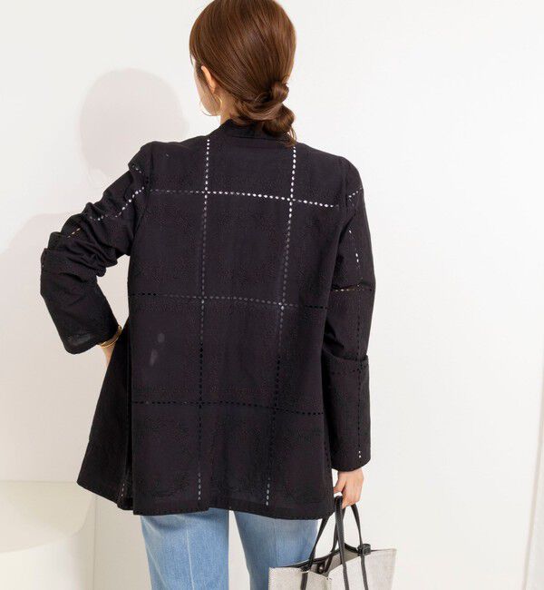 NOLLEY'S「ウォッシャブルレースジャケット」|テーラードジャケット|