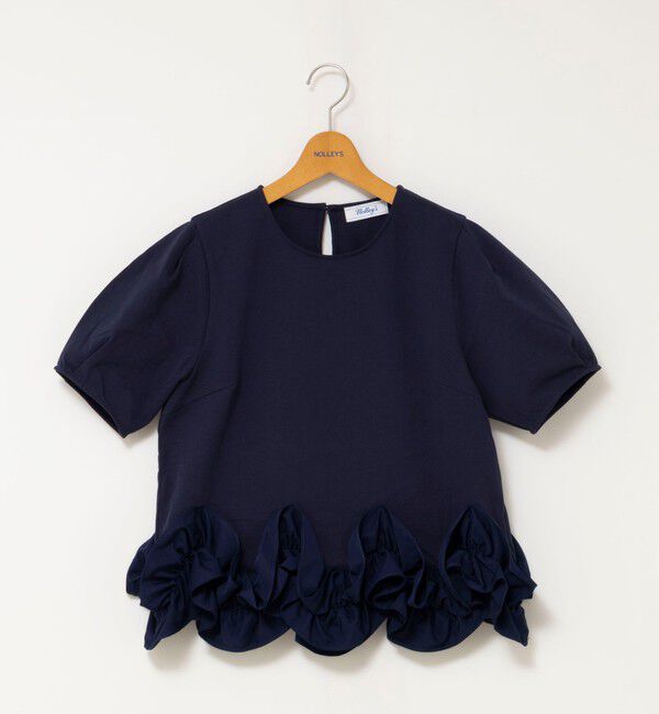 NOLLEY'S「ウォッシャブル裾フリルカットプルオーバー」|Tシャツ・カットソー|