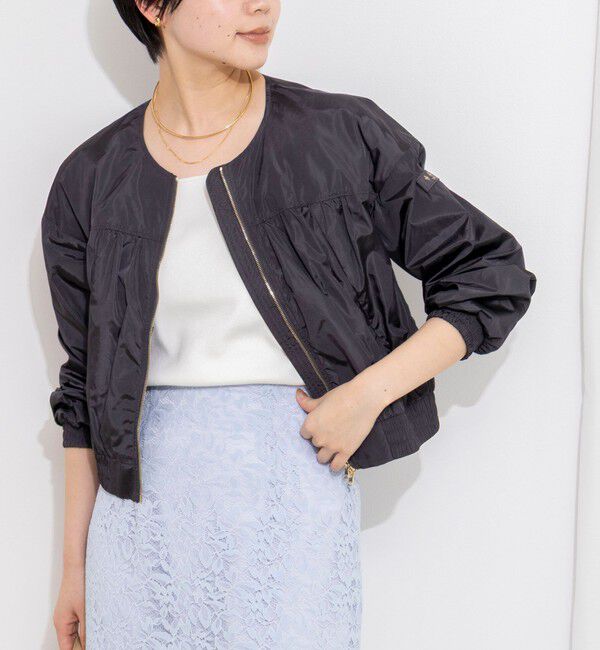 NOLLEY'S sophi「【TATRAS/タトラス】AZHA」|ブルゾン・スタジャン|チャコールグレー