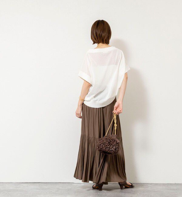 NOLLEY'S「《手洗い可能》コットンセルロースリラックスプルオーバー」|ニット・セーター|