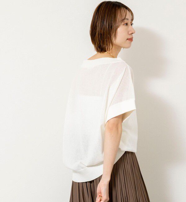 NOLLEY'S「《手洗い可能》コットンセルロースリラックスプルオーバー」|ニット・セーター|