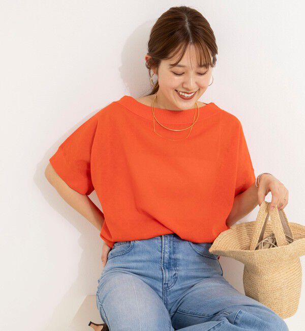 NOLLEY'S「《手洗い可能》コットンセルロースリラックスプルオーバー」|ニット・セーター|