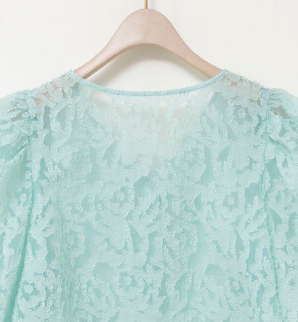 NOLLEY'S sophi「ウォッシャブルワッシャーオーガンジーカットジャガードブラウス」|シャツ・ブラウス|