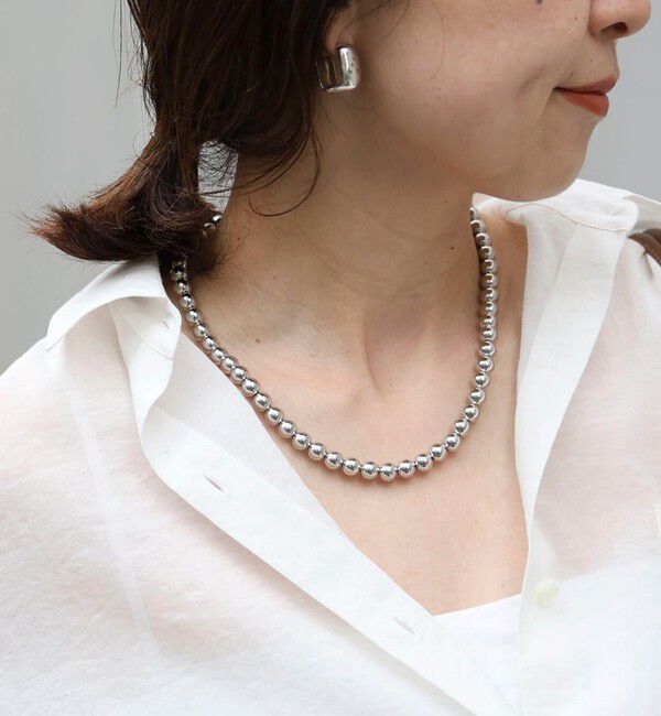 grace grace「【grace grace/グラスグラス】メタボールミディアムネックレス」|ネックレス|