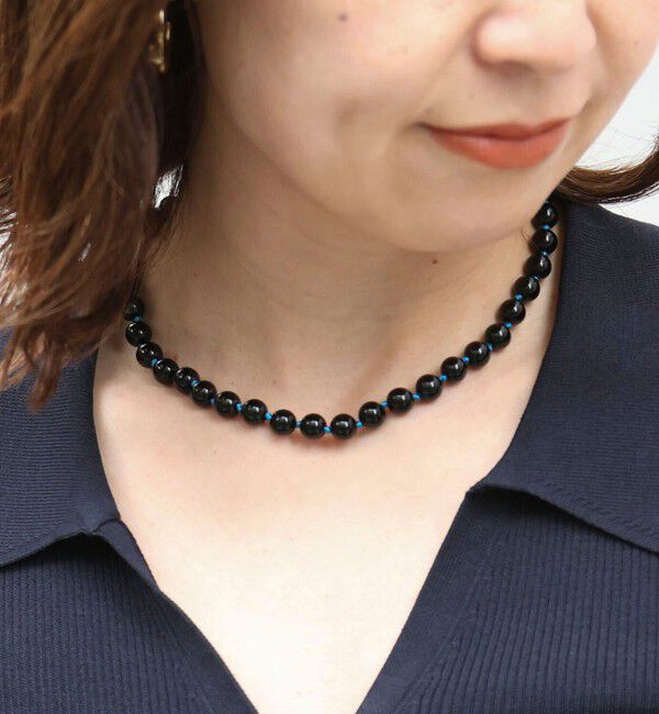 grace grace「【grace grace/グラスグラス】カラーヤーンノット天然石ネックレス」|ネックレス|