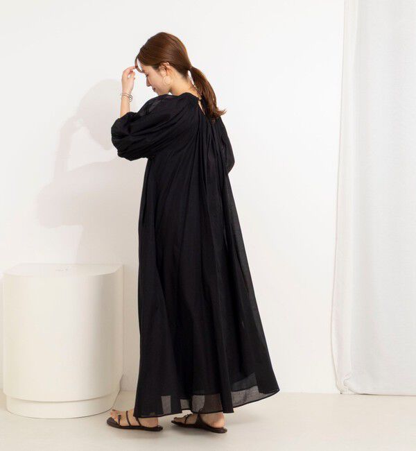 NOLLEY'S「ウォッシャブルハンドスモックバルーン袖ワンピース」|ワンピース|