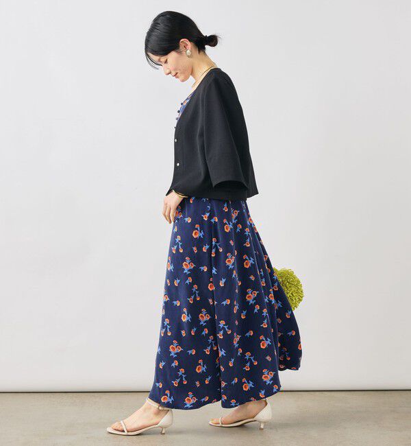 NOLLEY'S「ウォッシャブルスカーレット柄ワンピース」|ワンピース|