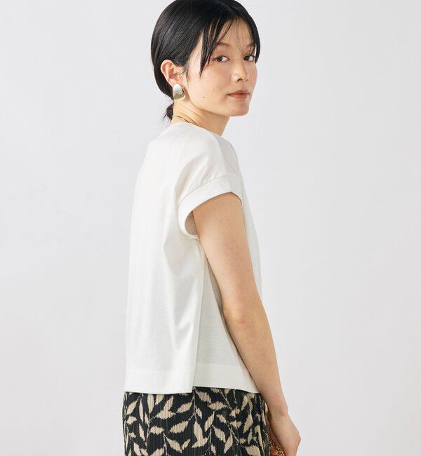 NOLLEY'S「ウォッシャブルワイドノースリーブTシャツ」|Tシャツ・カットソー|