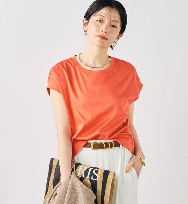 NOLLEY'S「ウォッシャブルワイドノースリーブTシャツ」|Tシャツ・カットソー|