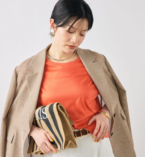 NOLLEY'S「ウォッシャブルワイドノースリーブTシャツ」|Tシャツ・カットソー|