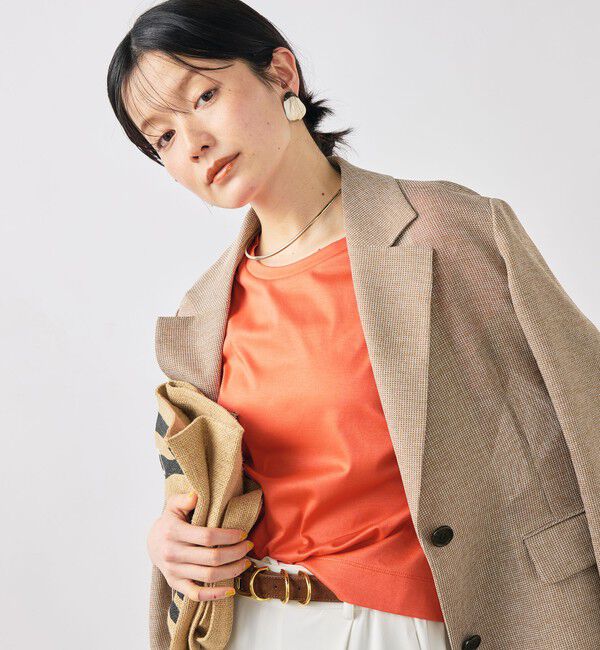 NOLLEY'S「ウォッシャブルワイドノースリーブTシャツ」|Tシャツ・カットソー|