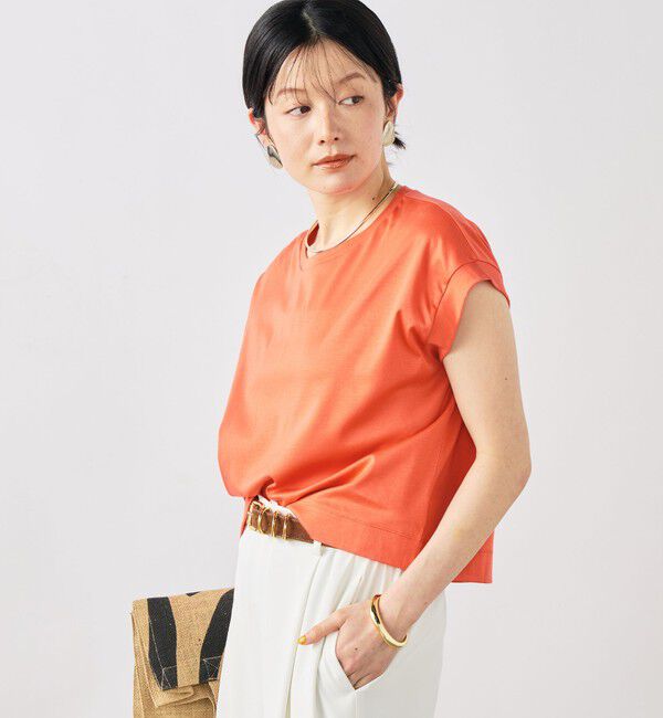 NOLLEY'S「ウォッシャブルワイドノースリーブTシャツ」|Tシャツ・カットソー|