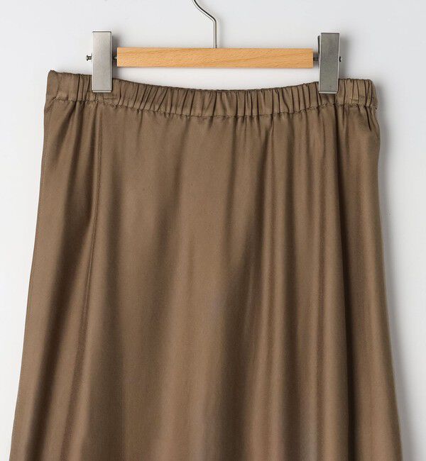NOLLEY'S sophi「ウォッシャブルキュプラサテンナロースカート」|フレア|