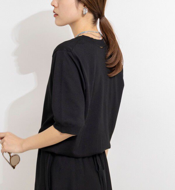 NOLLEY'S「《手洗い可能》ブラウジングフレアニットワンピース」|ワンピース|