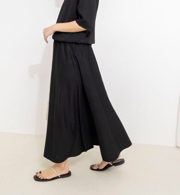 NOLLEY'S「《手洗い可能》ブラウジングフレアニットワンピース」|ワンピース|