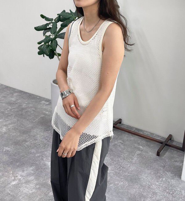 fredy emue「メッシュチュニックタンクトップ」|タンクトップ|