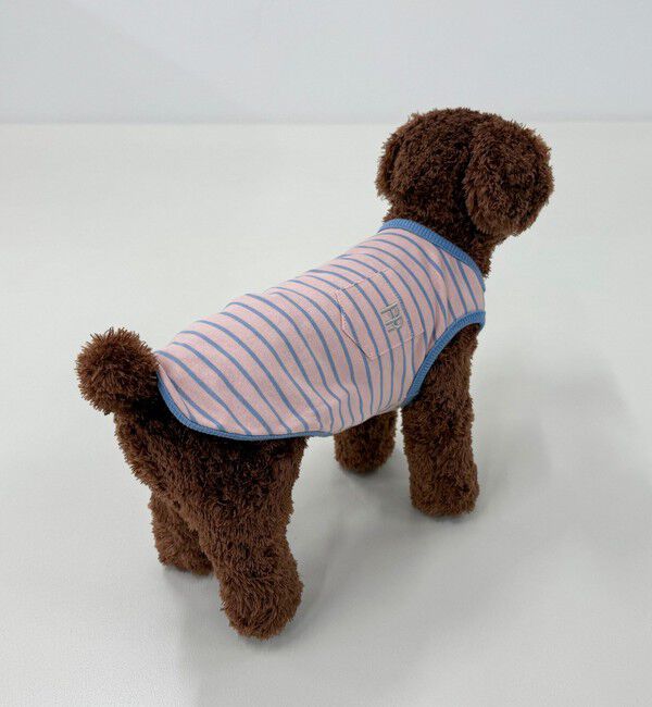 fredy emue「【FR PETS】FR刺繍ボーダーノースリーブTee」|Tシャツ・カットソー|