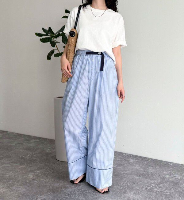 fredy emue「ストライプパジャマパンツ」|チノ|