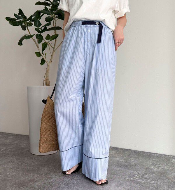 fredy emue「ストライプパジャマパンツ」|チノ|