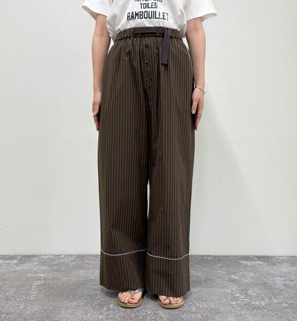 fredy emue「ストライプパジャマパンツ」|チノ|