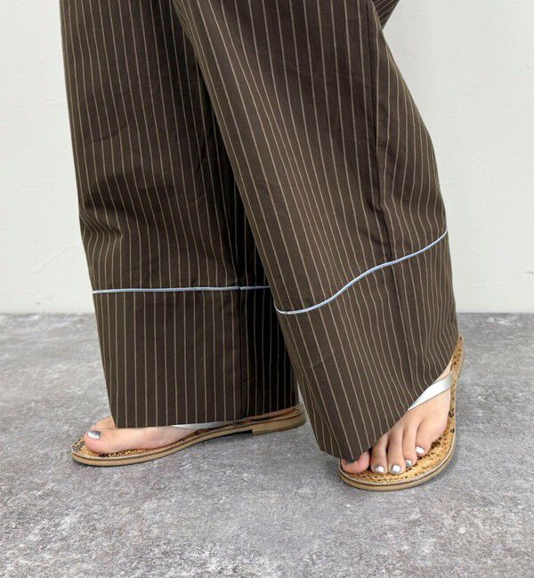 fredy emue「ストライプパジャマパンツ」|チノ|